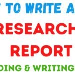 mechanics of writing a research report