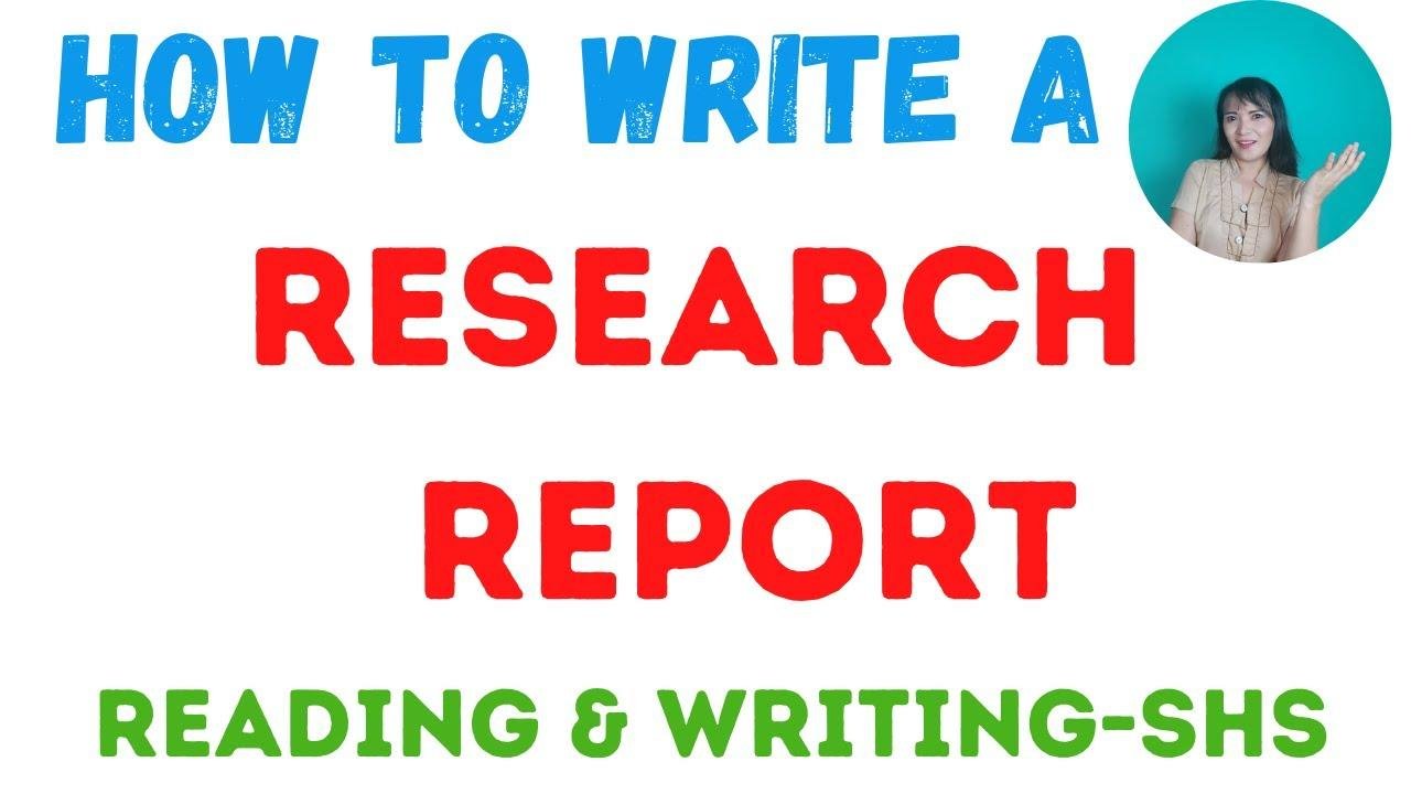 - mechanics of writing a research report 1 mechanics of writing a research report