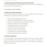 market research report sample