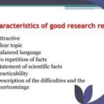 characteristics of a good research report