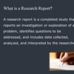 research report discussion example