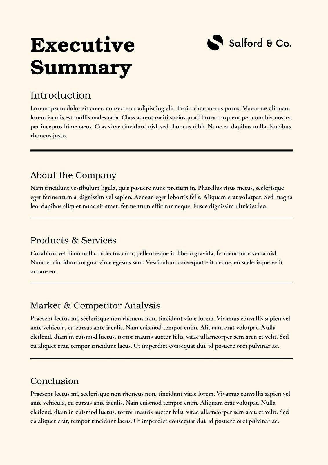 Crafting ‍a Clear and Concise Executive ‌Summary for ⁤Impact