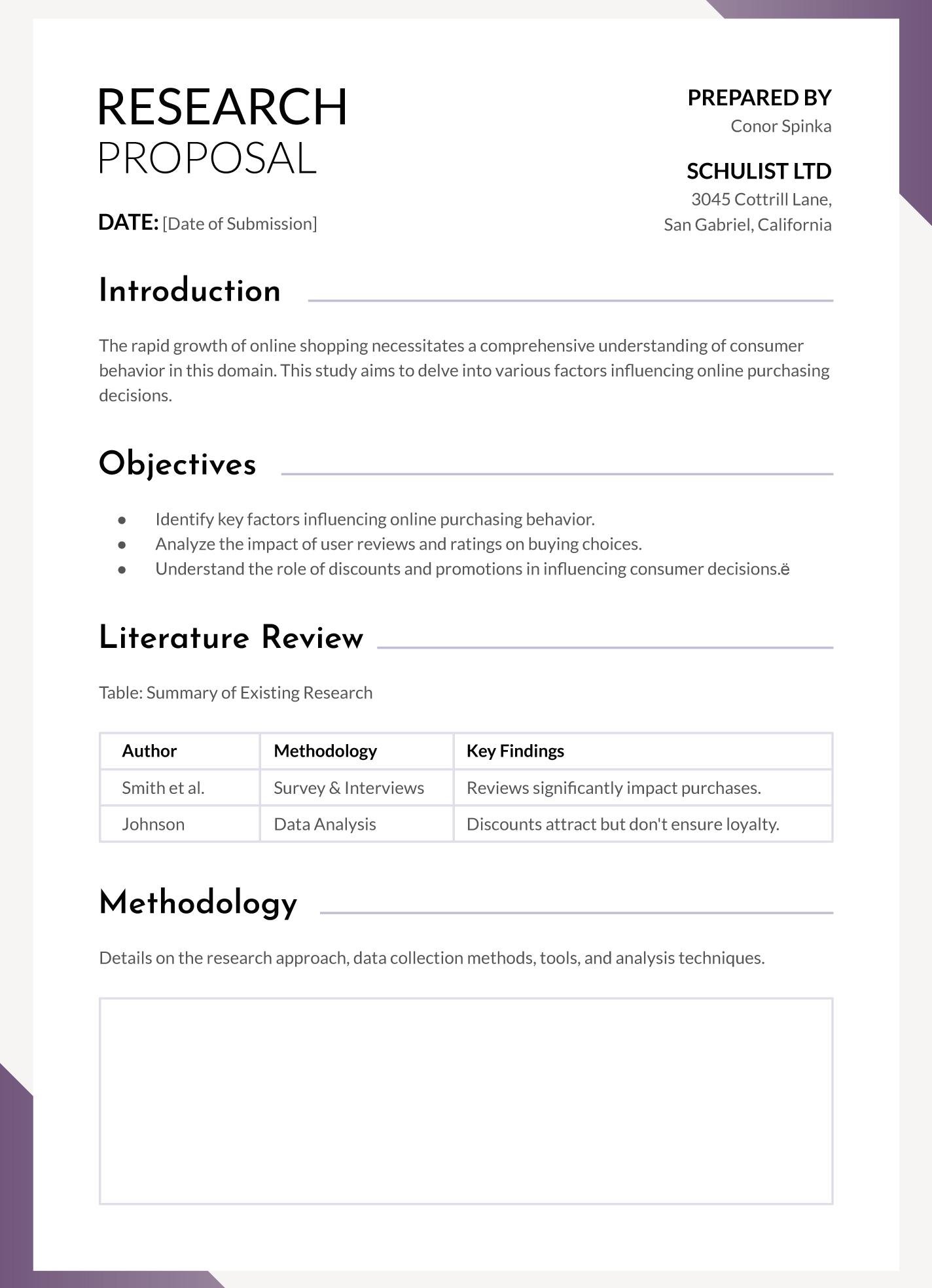 Key Components ‍of ‌Effective Research Proposals