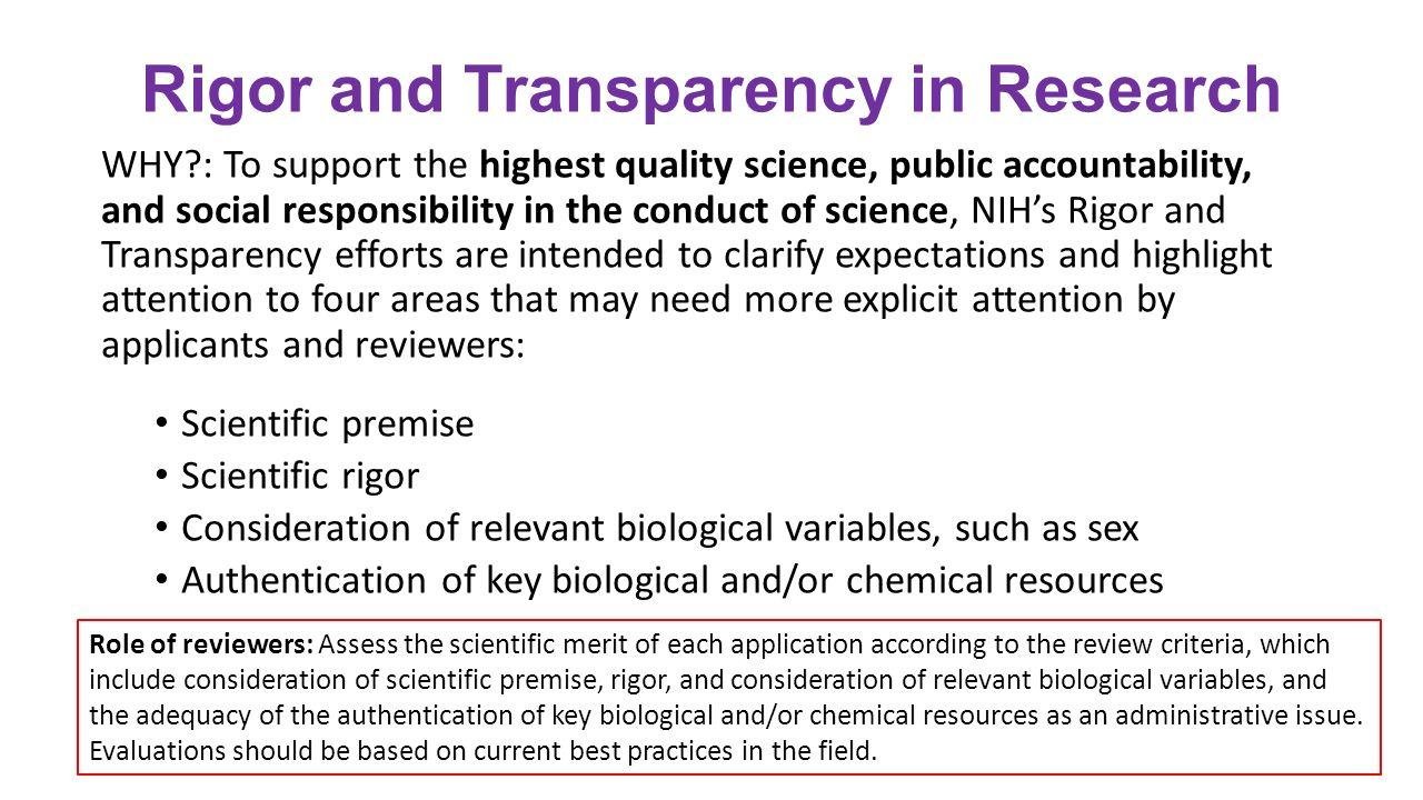 Transparency and Ethical Considerations in Research Presentation