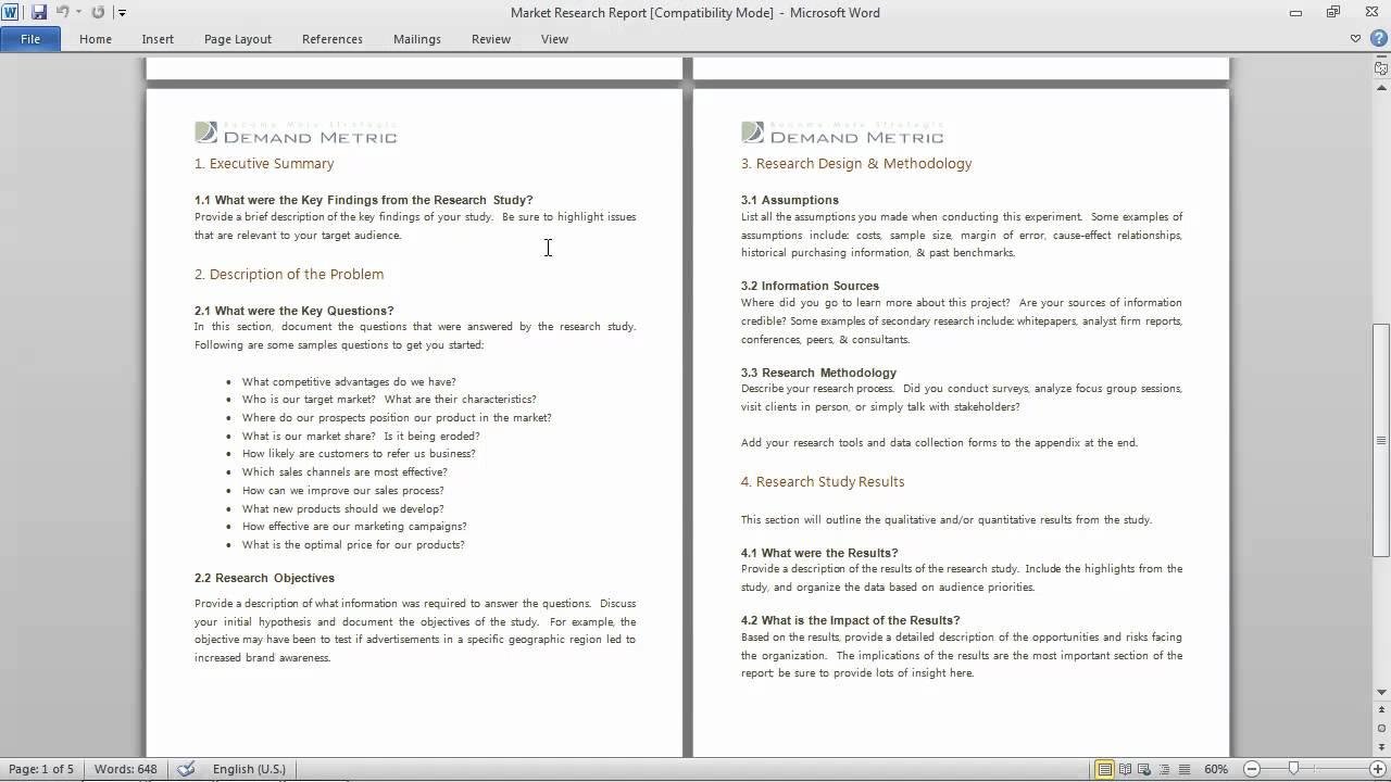 - how to write a market research report 1 how to write a market research report