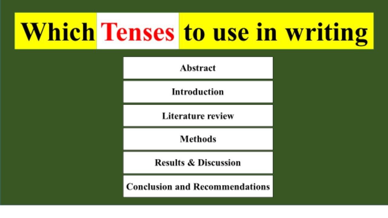 The⁣ Role of Tense in⁣ Communicating ‍Research Findings